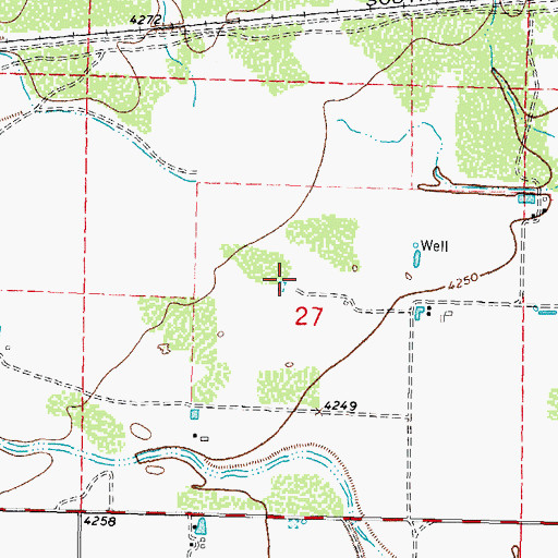 Topographic Map of 00037 Water Well, NM