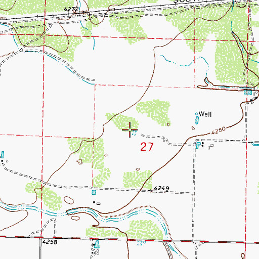 Topographic Map of 36 Water Well, NM