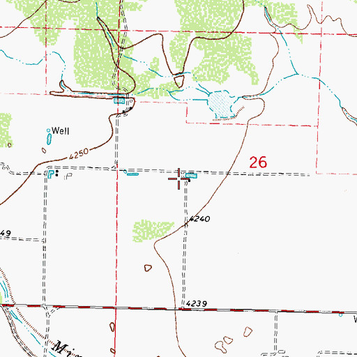 Topographic Map of 00035 Water Well, NM