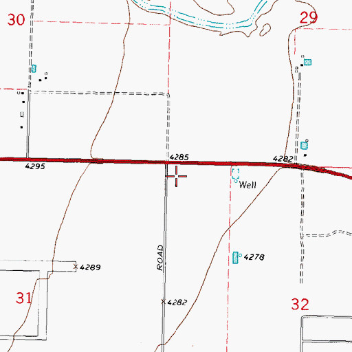 Topographic Map of 00055 Water Well, NM