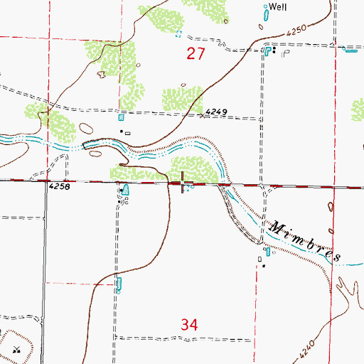 Topographic Map of 10075 Water Well, NM