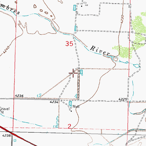 Topographic Map of 00078 Water Well, NM