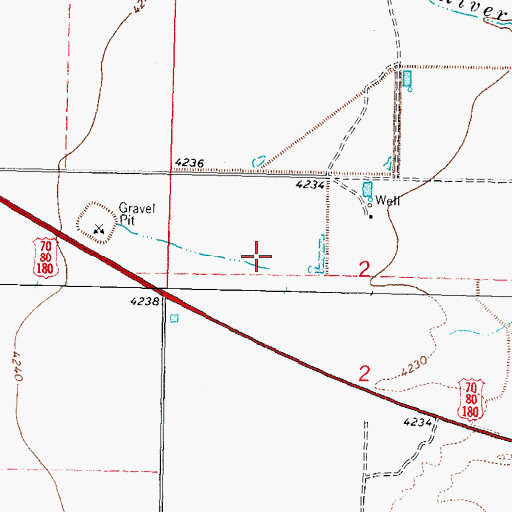 Topographic Map of 10146 Water Well, NM