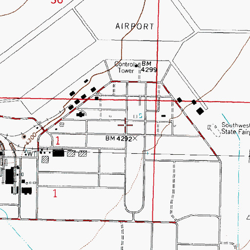 Topographic Map of 10157 Water Well, NM