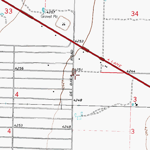 Topographic Map of 10143 Water Well, NM