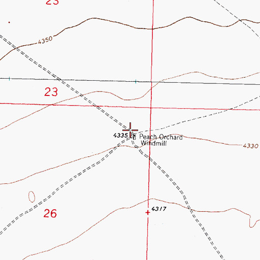 Topographic Map of 01220 Water Well, NM