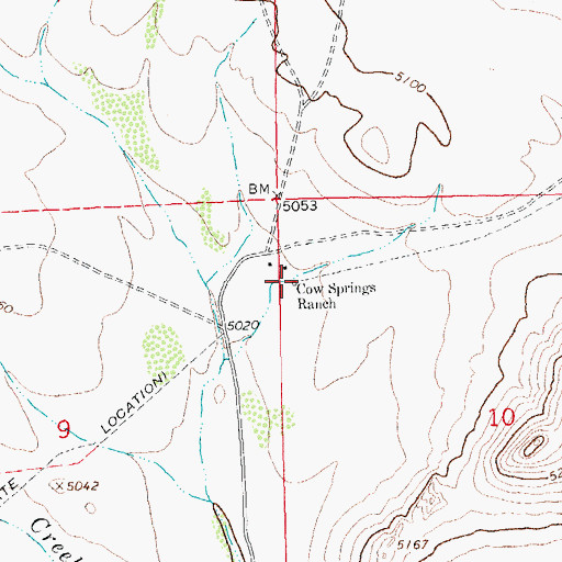 Topographic Map of Number 1263 Water Well, NM