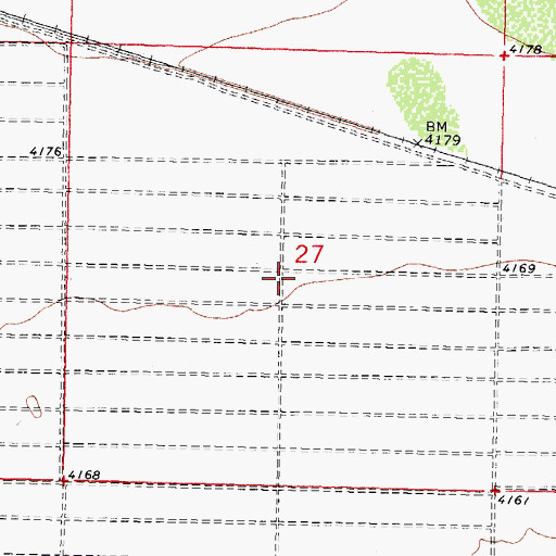 Topographic Map of 00012 Water Well, NM