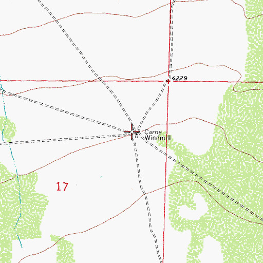 Topographic Map of 10046 Water Well, NM