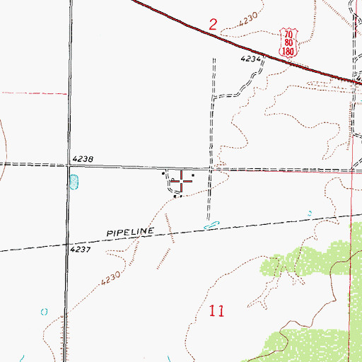 Topographic Map of 00346 Water Well, NM