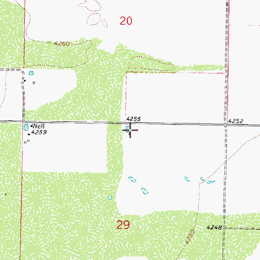Topographic Map of 10156 Water Well, NM