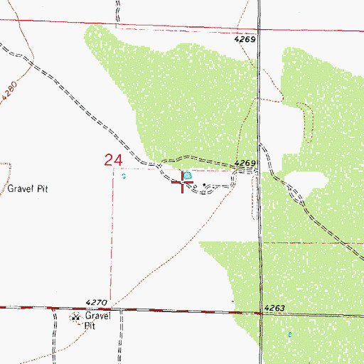 Topographic Map of 10192 Water Well, NM