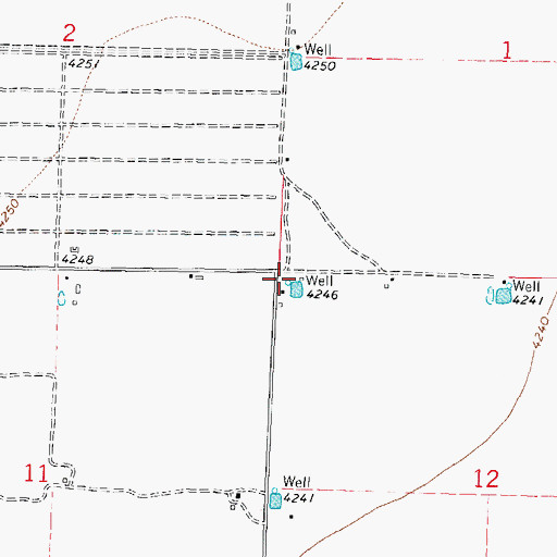 Topographic Map of 00687 Water Well, NM