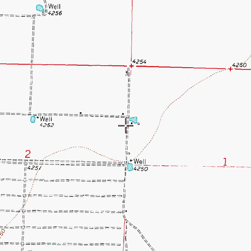 Topographic Map of M-364 Water Well, NM