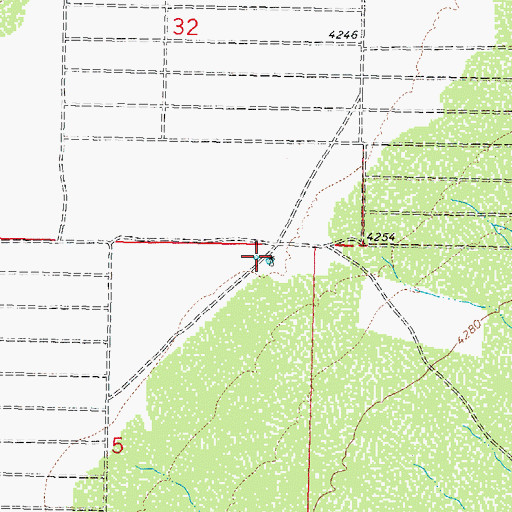 Topographic Map of 00653 Water Well, NM