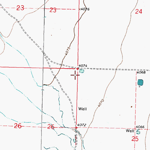 Topographic Map of 00919 Water Well, NM