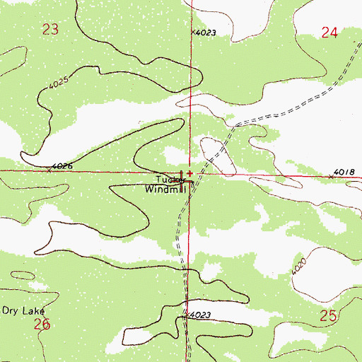 Topographic Map of 00881 Water Well, NM