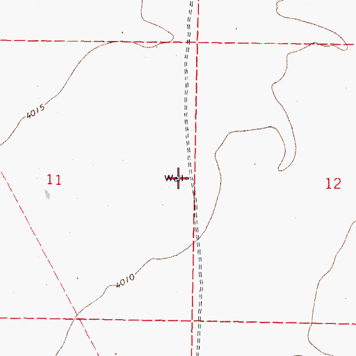 Topographic Map of 01034 Water Well, NM