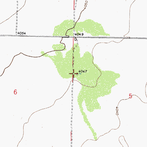 Topographic Map of 01028 Water Well, NM