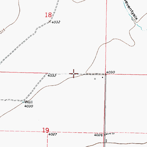 Topographic Map of 10391 Water Well, NM