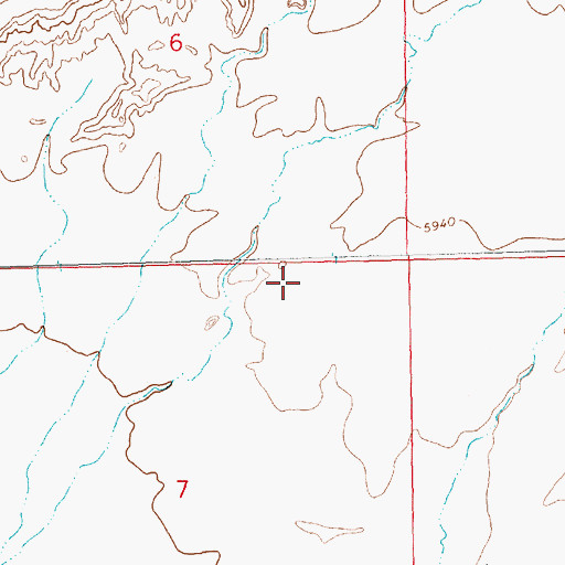Topographic Map of DH-7 Water Well, NM