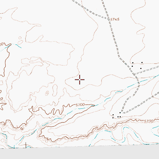 Topographic Map of BRNHM WSW1 Water Well, NM
