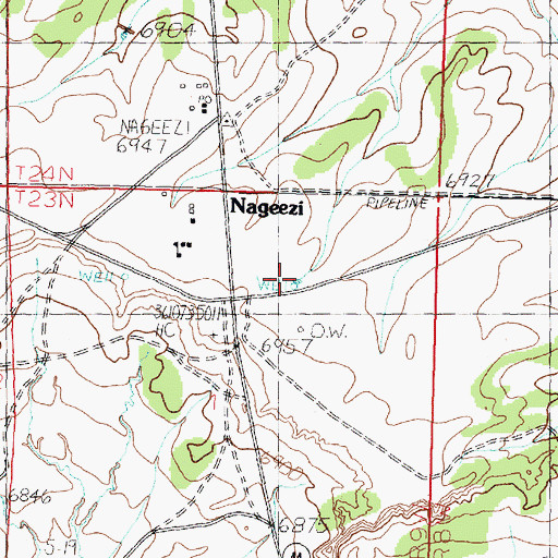 Topographic Map of 1 English Water Well, NM