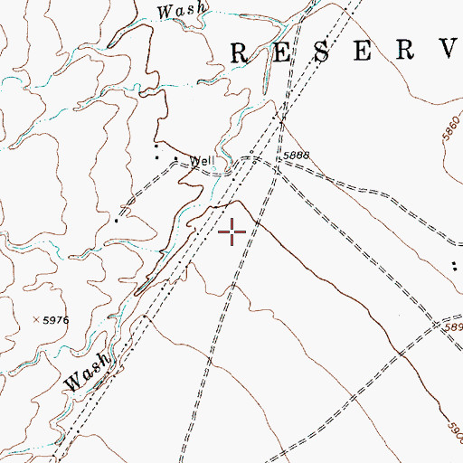 Topographic Map of 12T-640 Water Well, NM