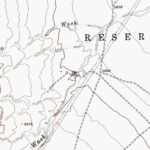 Topographic Map of 12T-576 Water Well, NM