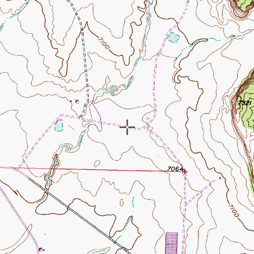 Topographic Map of Phillips Water Well, NM