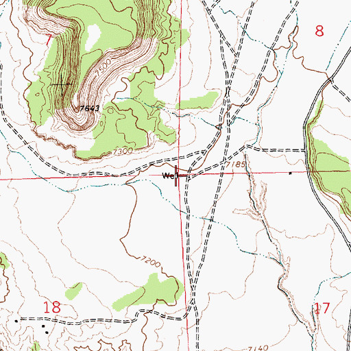 Topographic Map of 16B-37 Water Well, NM