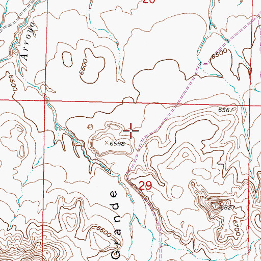 Topographic Map of R-11 Water Well, NM