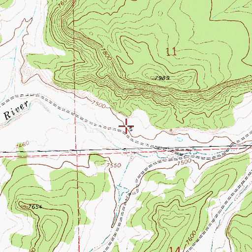 Topographic Map of 16K-332 Water Well, NM