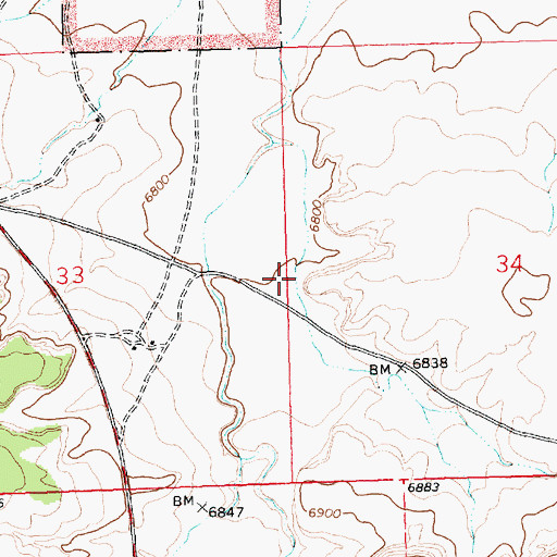 Topographic Map of NTUA 3 Water Well, NM