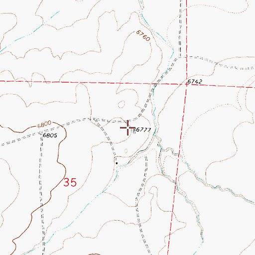 Topographic Map of 15T-504 Water Well, NM