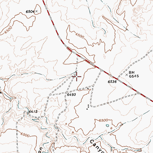 Topographic Map of 10020 Water Well, NM