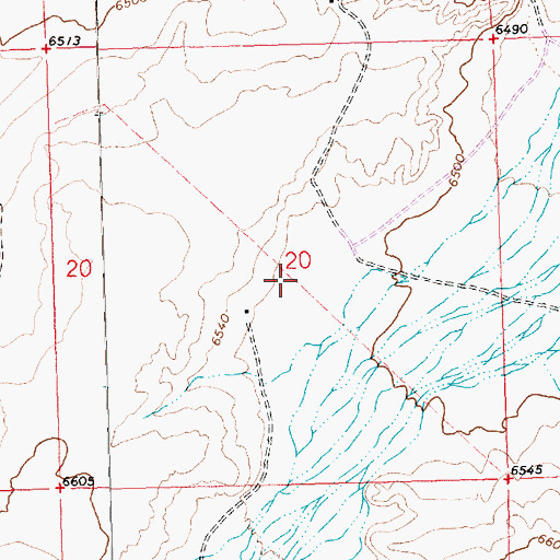 Topographic Map of SJ-772 Water Well, NM