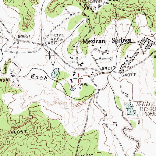 Topographic Map of 14N-35 Water Well, NM