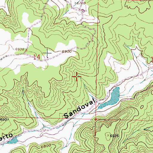 Topographic Map of 15R-315 Water Well, NM
