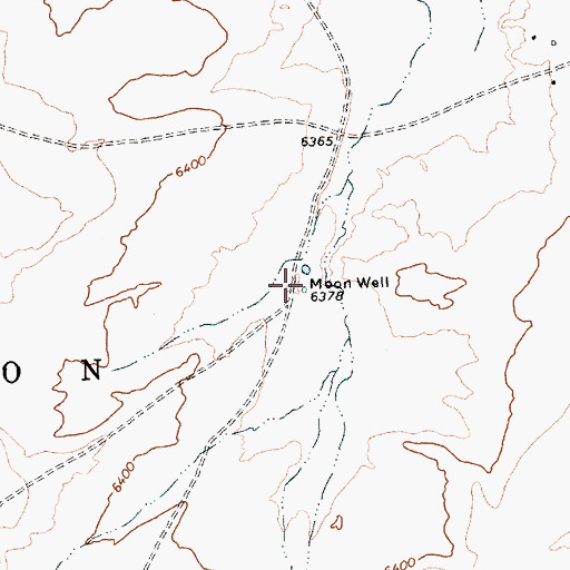 Topographic Map of 157-500 Water Well, NM