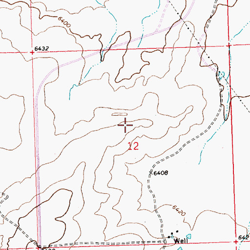 Topographic Map of SJ-109-S-4 Water Well, NM