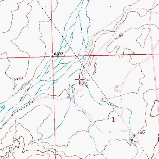 Topographic Map of SJ-109-S-6 Water Well, NM