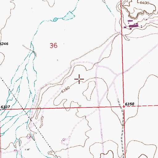 Topographic Map of 19-12-36-314-6 Water Well, NM