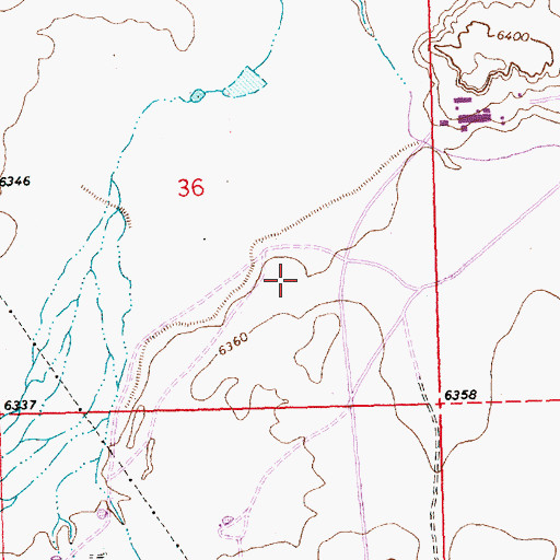 Topographic Map of 19-12-36-314-2 Water Well, NM