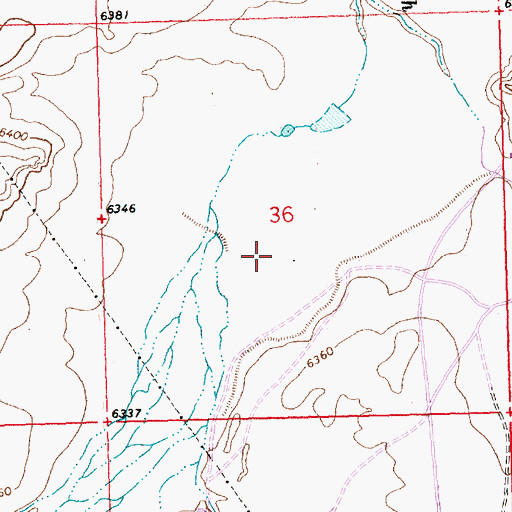 Topographic Map of SJ-109-S-5 Water Well, NM