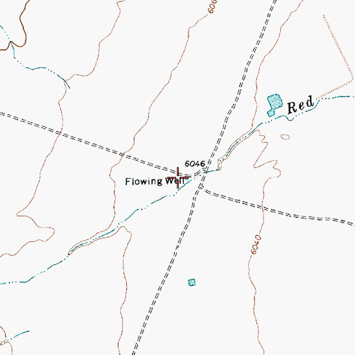 Topographic Map of Pure Test 1 Water Well, NM