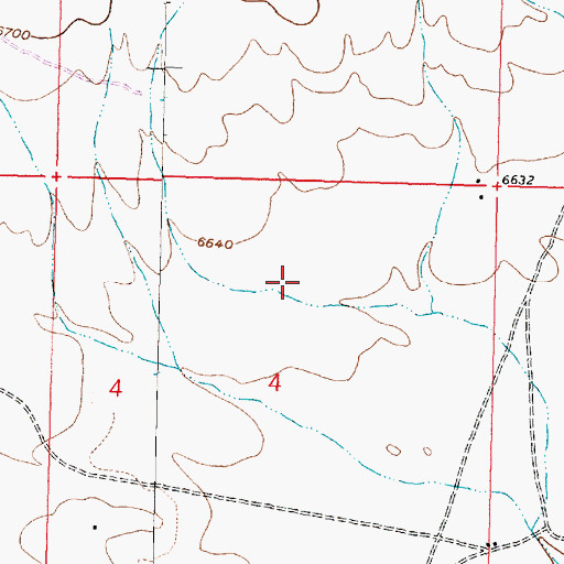 Topographic Map of Encino Water Well, NM
