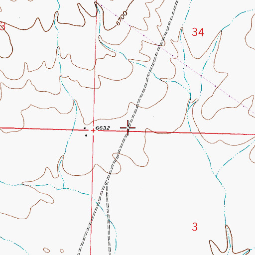 Topographic Map of DH-OE-3 Water Well, NM