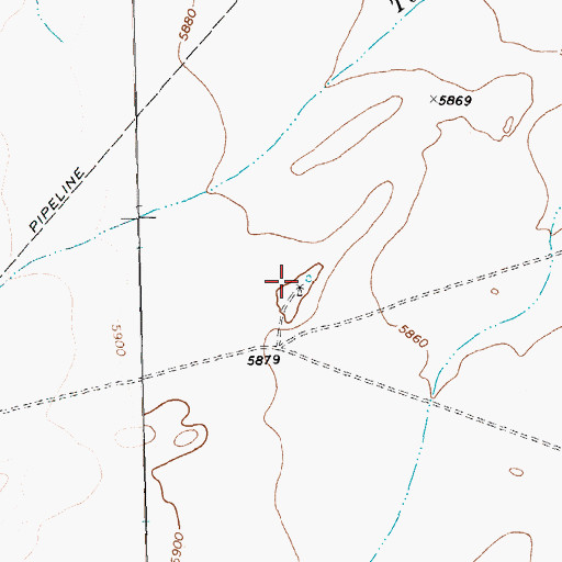 Topographic Map of 14T-534 Water Well, NM