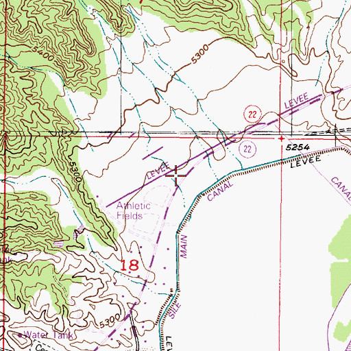 Topographic Map of OW 20- 1 Water Well, NM